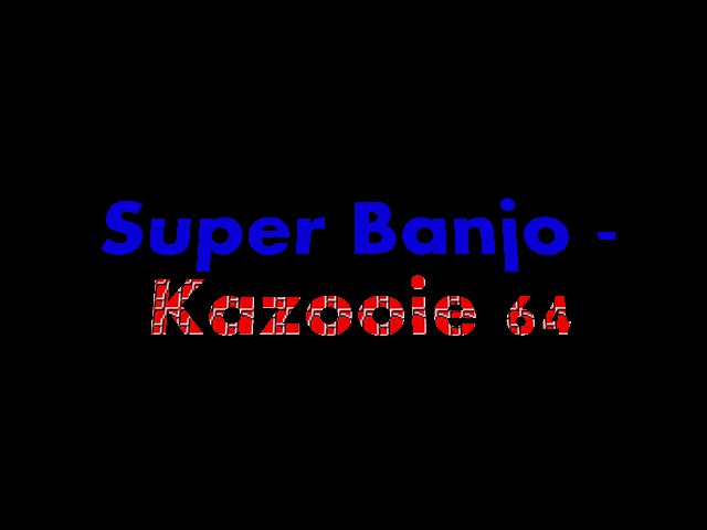 Super Banjo-Kazooie 64 (beta) Title Screen